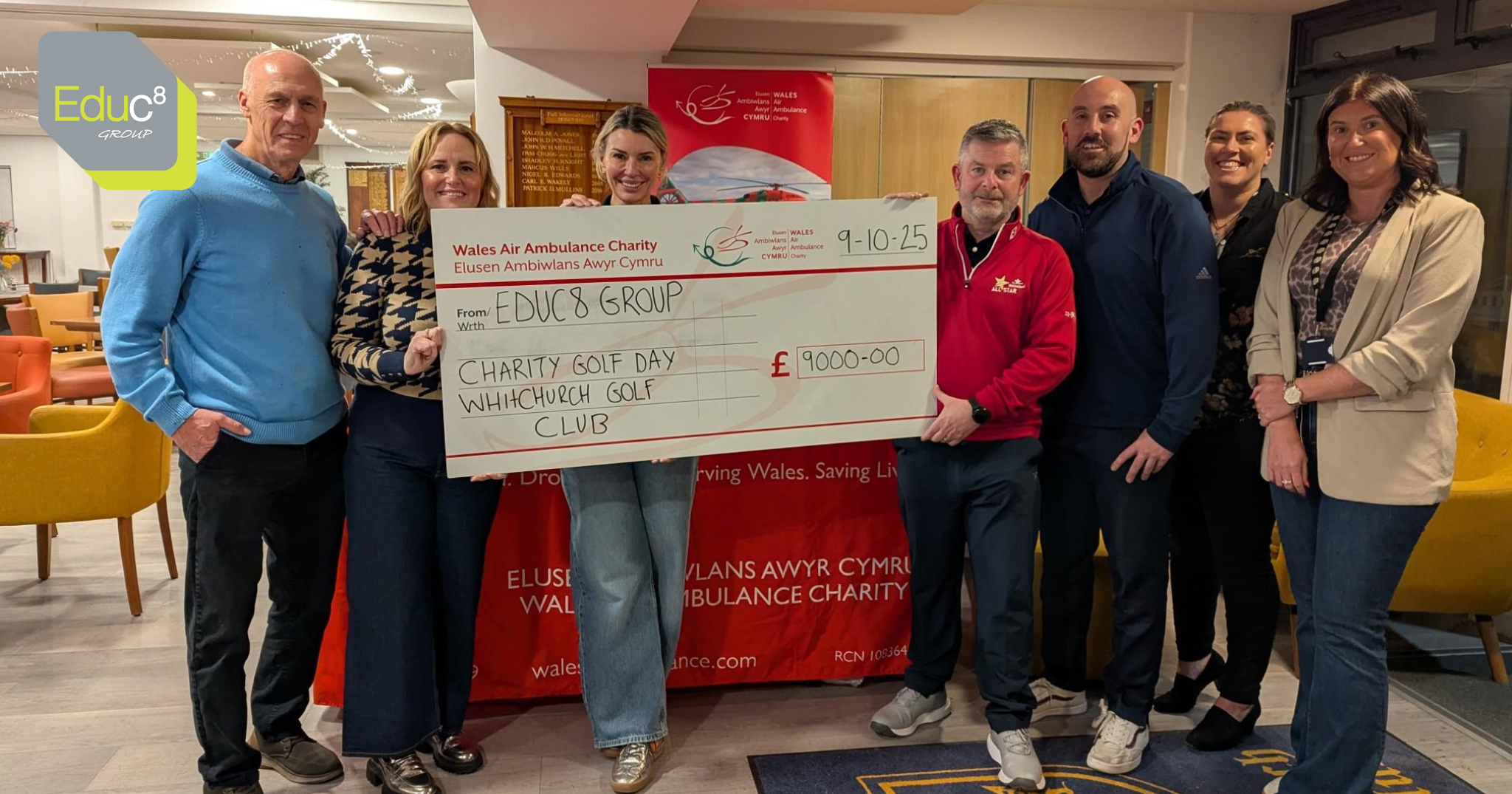 A Hole in One for Charity: Educ8 Group Raises £9,000 for Wales Air Ambulance