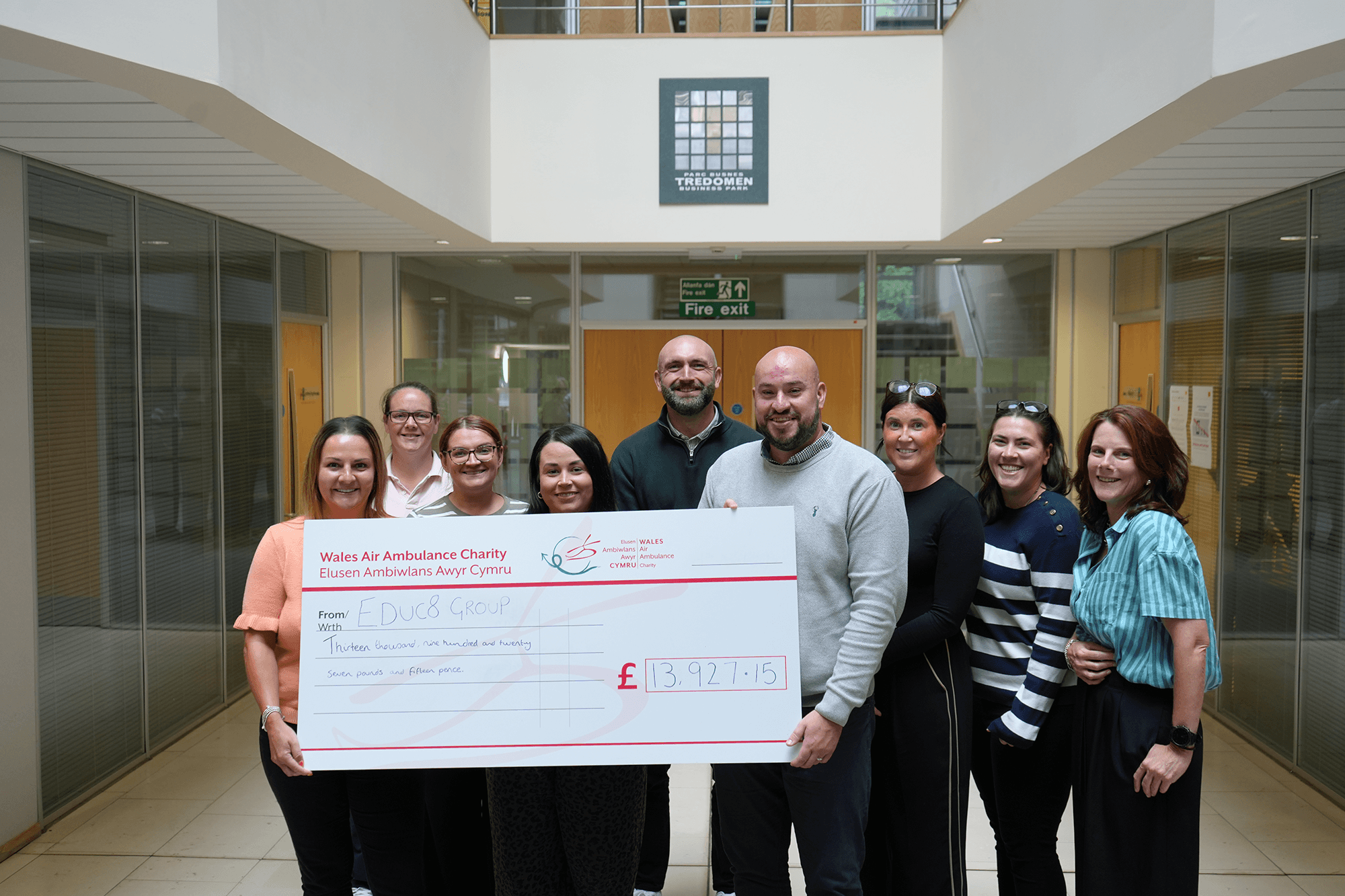 Educ8 Group Raises £13,927 for Wales Air Ambulance